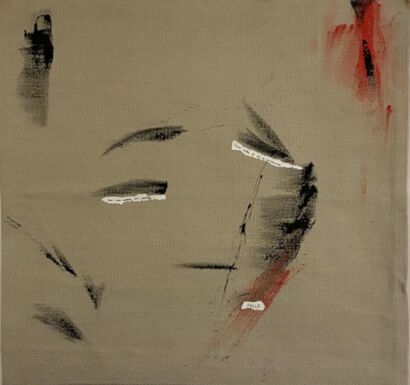 The Red Face - a Paint Artowrk by Fiedler O\' Mastrangelo duo